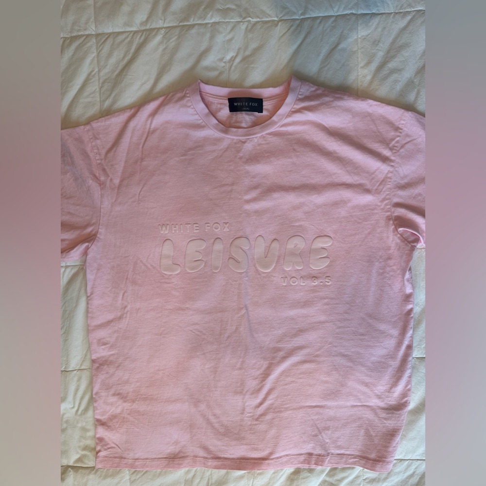 White Fox Oversized Leisure Vol 3.5 Tee- Pink Size XS/S